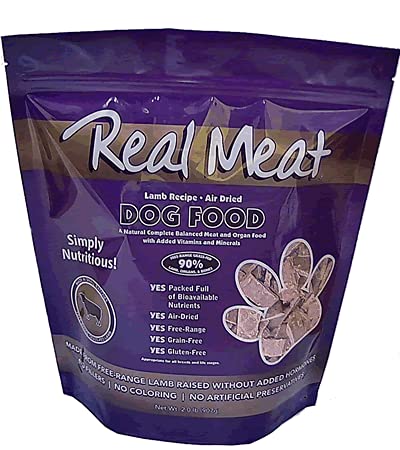 TRMC Real Meat Air Dried Dog Food w/Real Lamb - 8lbs of USA-Crafted Grain-Free Real Meat Dog Food Sourced from Hormone-Free, Fre