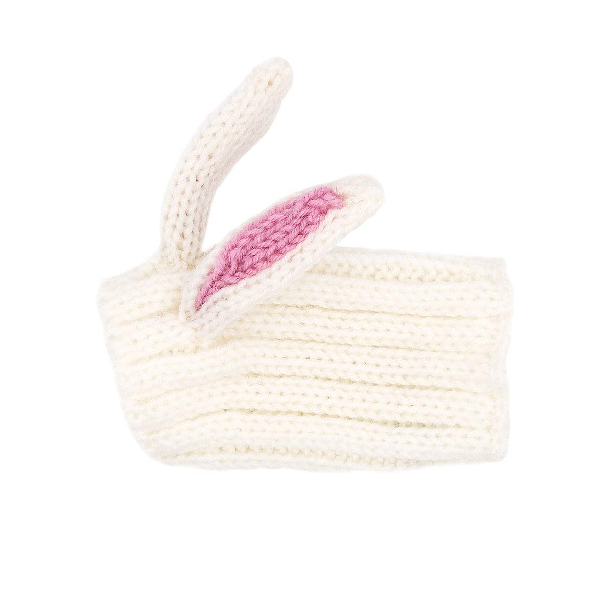 Zoo Snoods Bunny Costume - Knit Easter Dog Snood Ear Wrap For Pets, Warm Neck Cover For Halloween And Winter (Small)