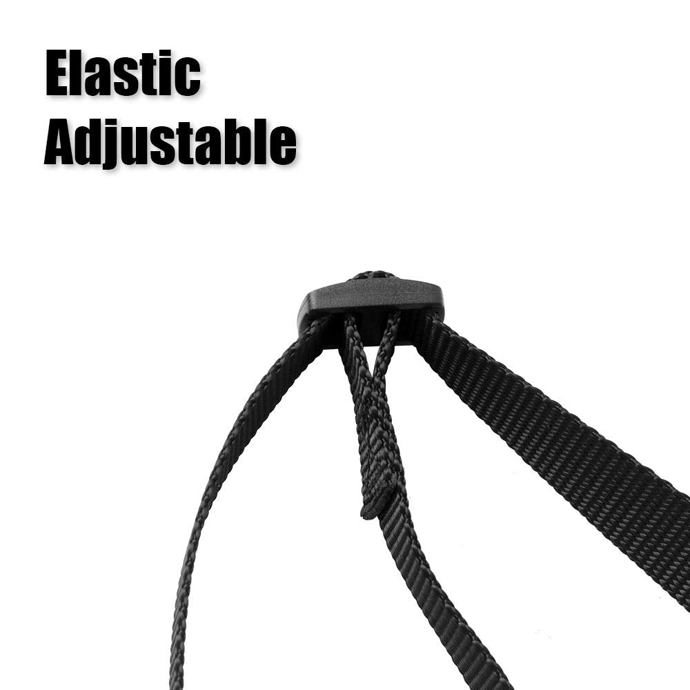 Asooll Nylon Weave Three Heads One Drag Three Dog Leash Square Round Rope Pet Traction Belt Dog Chain Strong Safety Dog Lead Lea