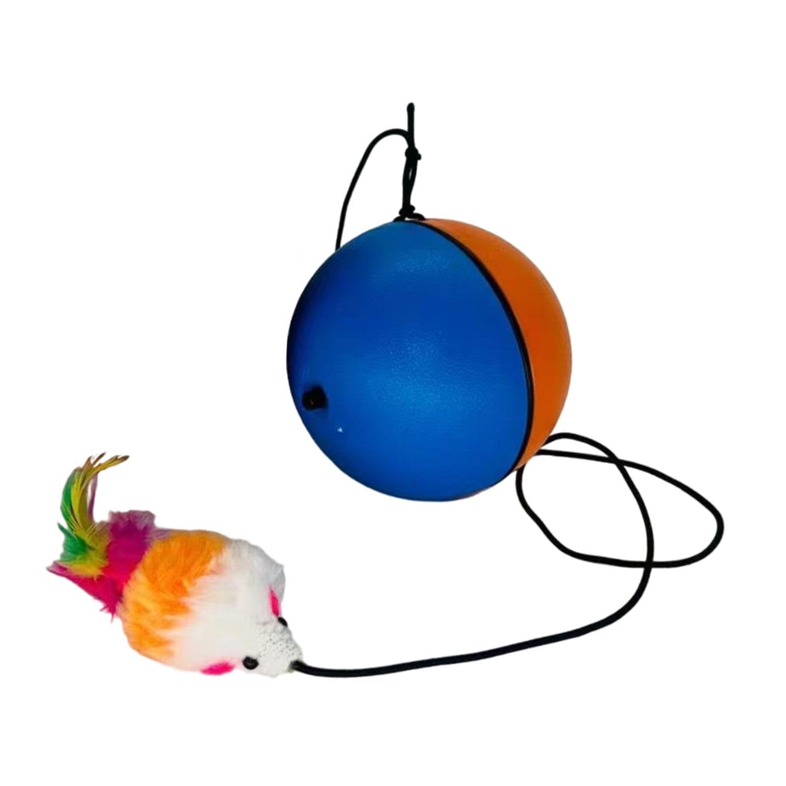 Myaddiction Automatic Rolling Interactive Ball Toys Avoidance Cat Ball For Training Gift Blue Orange