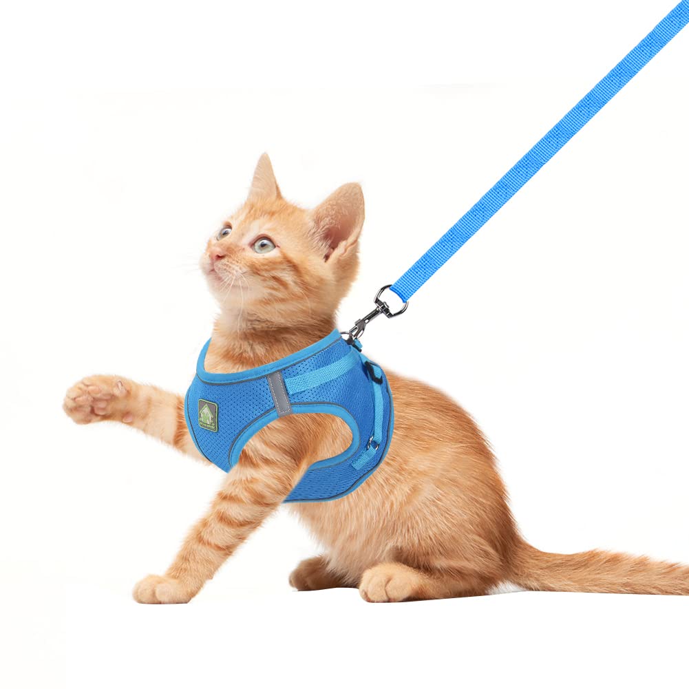 FEimaX Dog Harness and Leash Set, No Pull Soft Mesh Reflective Escape Proof Small Dog Cat Vest Adjustable Pet Outdoor Harnesses