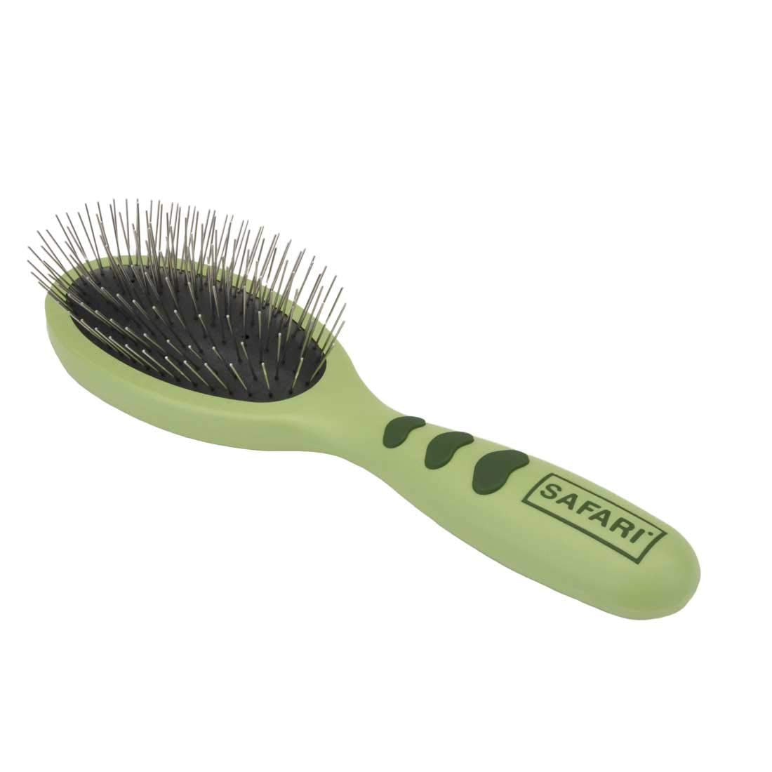 Coastal Pet Safari Wire Pin Brush With Plastic Handle - General Dog Grooming Brush For Dogs With Short And Long Hair - No-Slip H