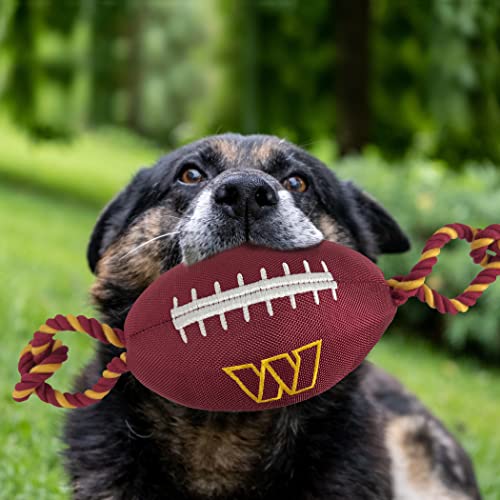 Pets First NFL Washington Commanders Dog Toy - Tough Nylon, Squeaker, 1 Count, Team Color