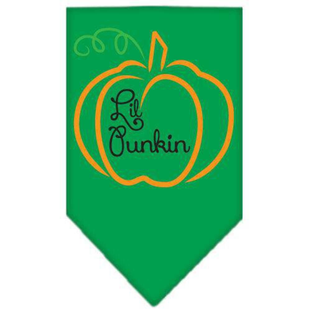 Halloween Pet and Dog Bandana Screen Printed, Lil Punkin Brown Small