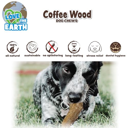 Spot Coffee Wood Dog Chew Toy – 100% Natural & Sustainably Sourced Non-Splintering Wood From Coffee Plants, Long Lasting, Durable Toy For Aggressive Chewers, For Large Dogs And Puppies Up To 99Lbs