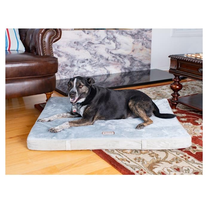 Armarkat Memory Foam Orthopedic Pet Bed Pad In Sage Green And Gray, 39-Inch By 28-Inch By 3-Inch