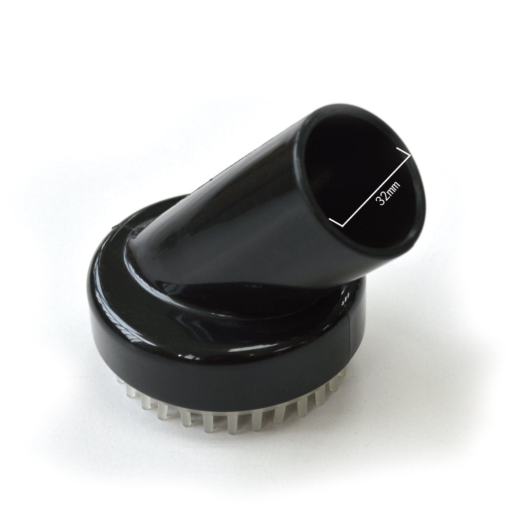 Ez Spares Replacement Pet Round Air Brush Central Vacuum Hose Attachment Dog Grooming Tool Universal 1 1/4 Inches (32Mm) Soft Pvc For Pets Cat Dog Animal'S Hair Cleaning