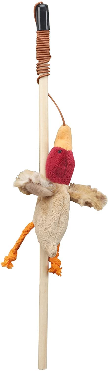 Ethical Pets Bulk Buy (3-Pack) Skinneeez Forest Friends Wand For Cats 12 Inch Rabbit, Duck Or Chipmunk 2727