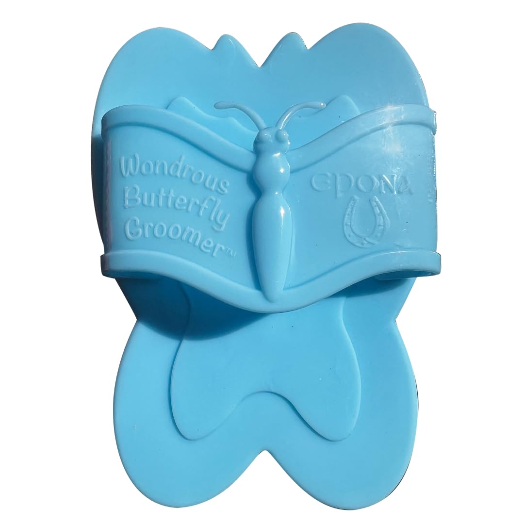 Epona Wondrous Butterfly Groomer Horse Grooming Tool (Blue)