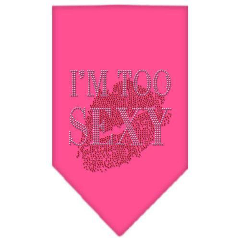 Mirage Pet Products I'm Too Sexy Rhinestone Bandana, Small, Lime Green