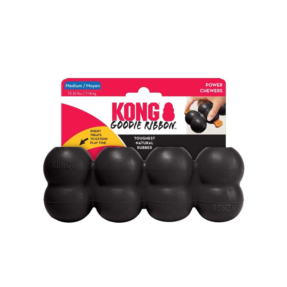 KONG Extreme Goodie Ribbon - Stuffable Dog Toy for Play - Chew Toy Satisfies Natural Chewing Instincts - For Medium Dogs