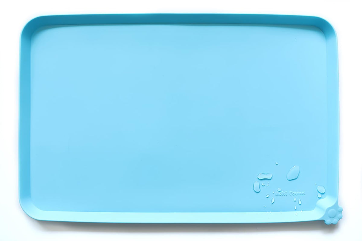 Hoki Found - Waterproof Pet Feeding Mats With High Lips, Multiple Size And Colors -A