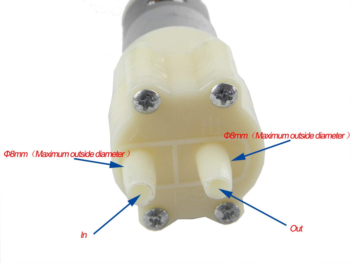 Chancs 385 Dc 24V Diaphragm Self-Priming Pump With Silicone Tube And Filter For Home Appliances