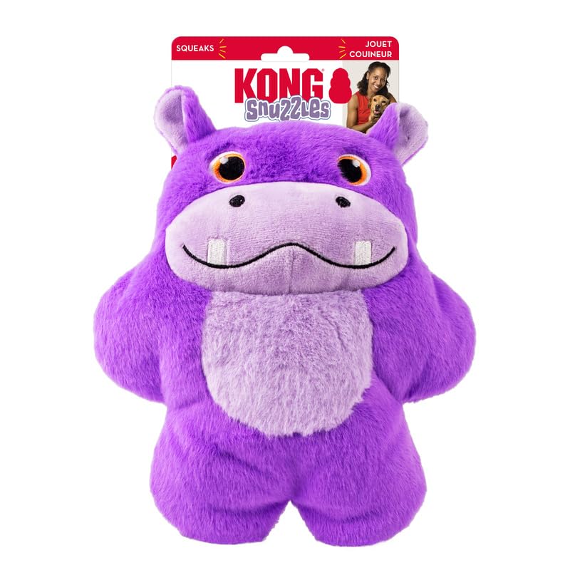KONG Snuzzles Dog Toy X-Large - Plush Squeaky Dog Toy for Large Breeds - Ultra-Soft, Crinkle Sounds, Durable Interactive Dog Che
