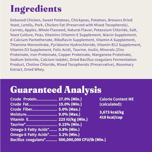 Halo Holistic Adult Dog Grain Free Cage-Free Chicken & Sweet Potato Recipe 10 lb Bag
