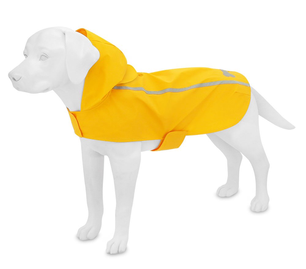 Best Pet Supplies - Voyager Waterproof Dogs Rain Poncho - Yellow - Large, Chest: 25 ~ 30 (253-YW-L)