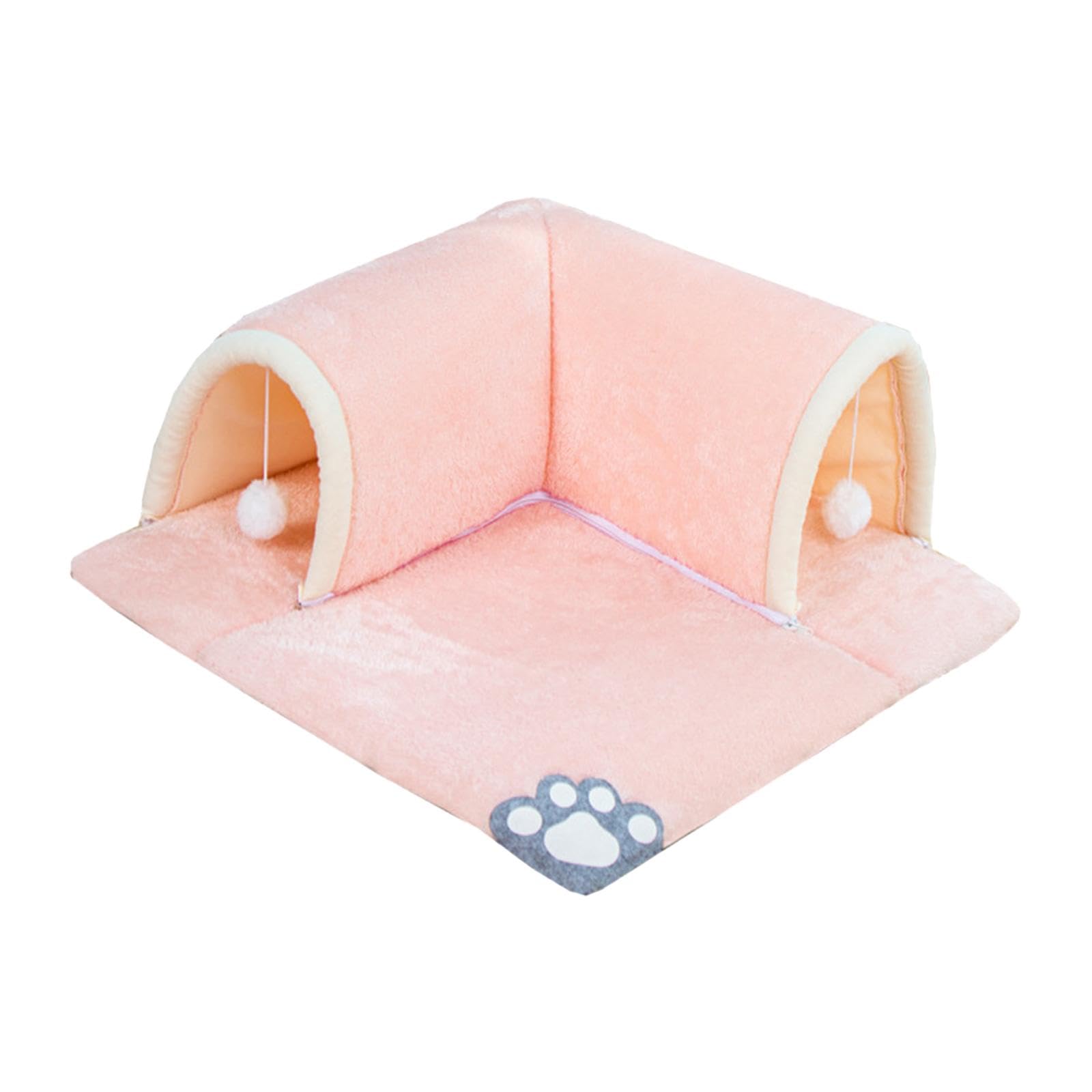 Atorse Kitten Tunnel Tube Folded Indoor Kitten Playing Tent Cat Toys Cat Tunnel Toy Small