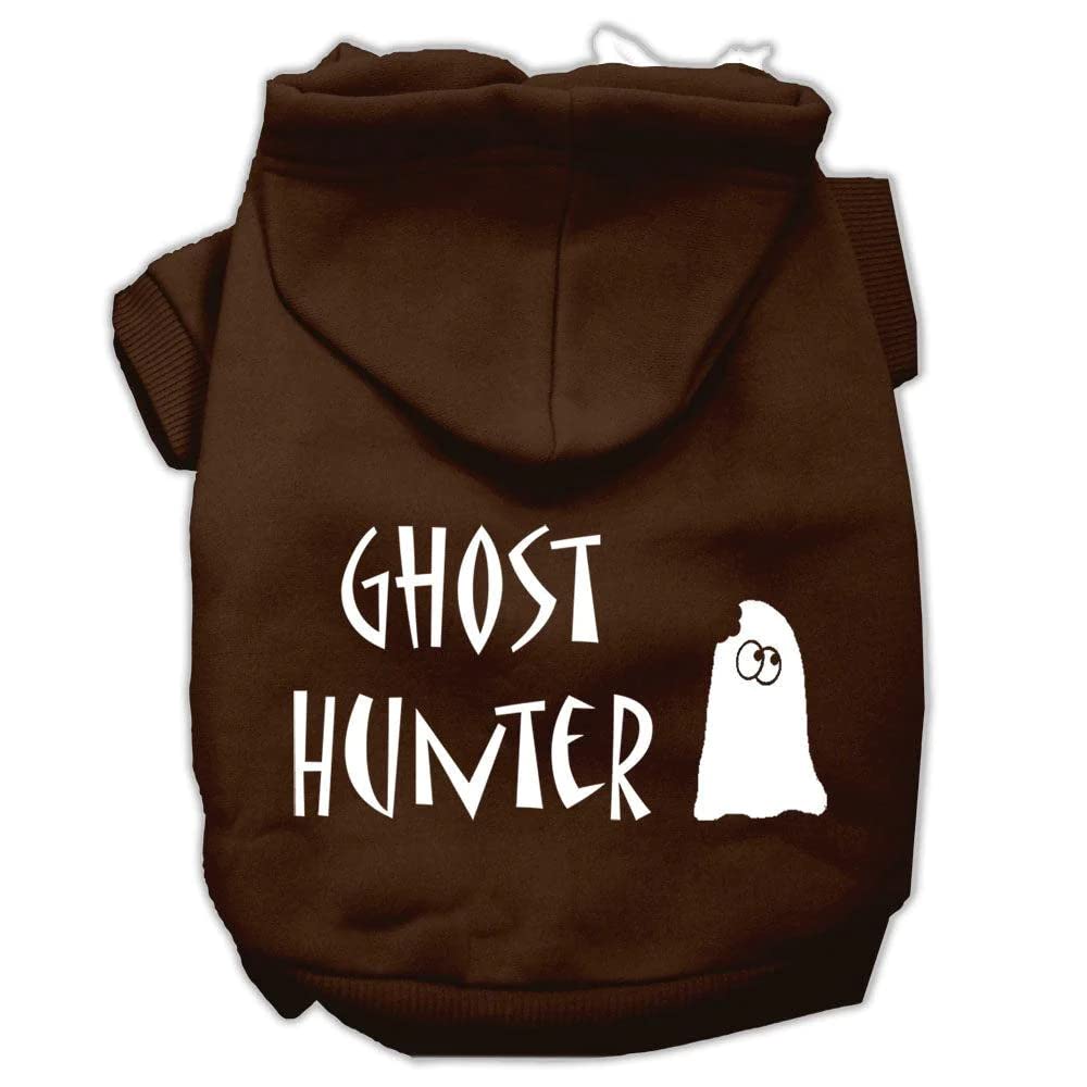 Mirage Pet Products Ghost Hunter Screen Print Pet Hoodies, Medium, Blue/Cream Lettering