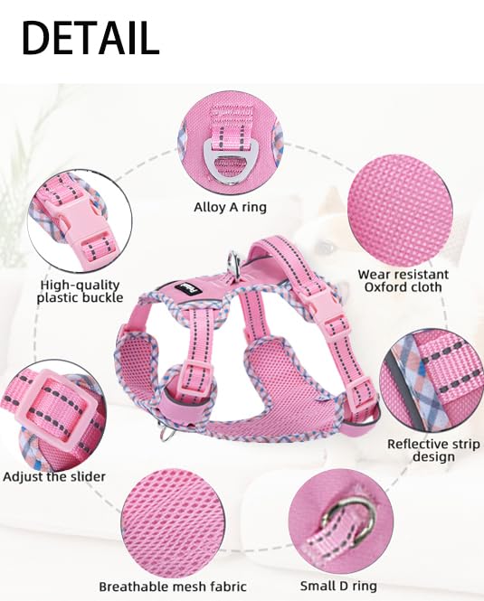 Petank Dog Harness Medium Sized Dog, Puppy Harness Medium Size Dog For Dog Training Walking, No Pull Dog Harness For Medium Dogs