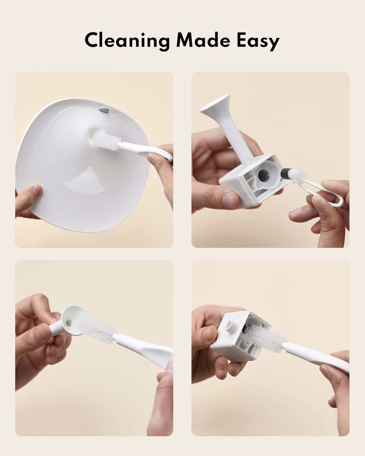 Homerunpet Pet Water Fountain Cleaning Kit, Brush And Tweezers, Fit Most Pet Water Fountains