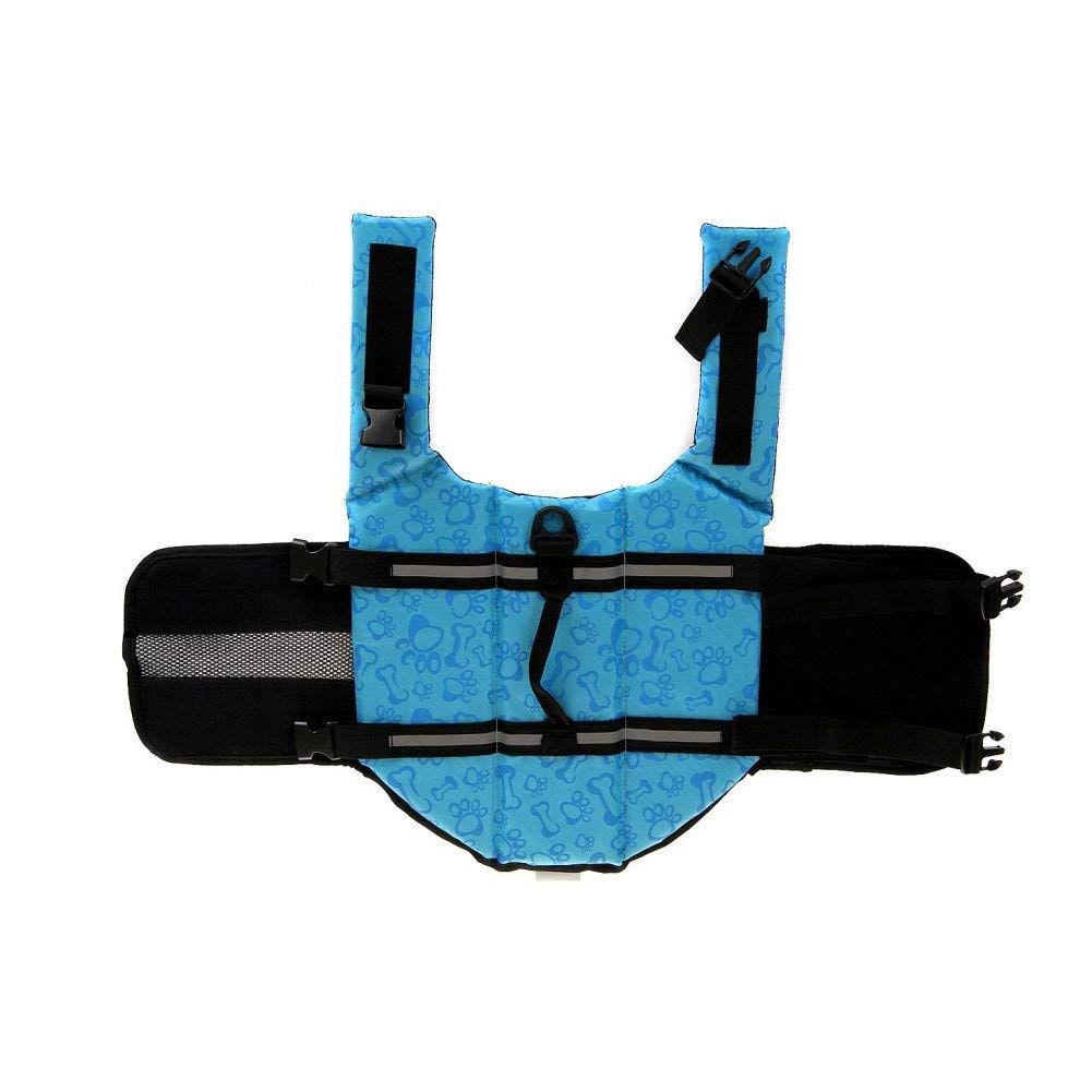 Tesoon Dog Life Jacket Quick Release Easy-Fit Adjustable Dog Life Preserver
