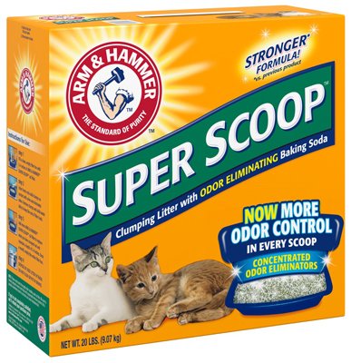 Arm & Hammer 02200 Super Scoop Clumping Litter, 20-Lbs. - Quantity 2