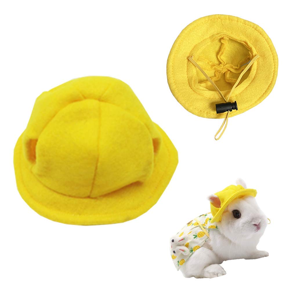 Aniac Funny Cat Hat For Cat Xxs Dog Sun Hat With Ears Hole Rabbit Outfit For Bunny Mini Sombrero Puppy Hat Party Costume Head Ac