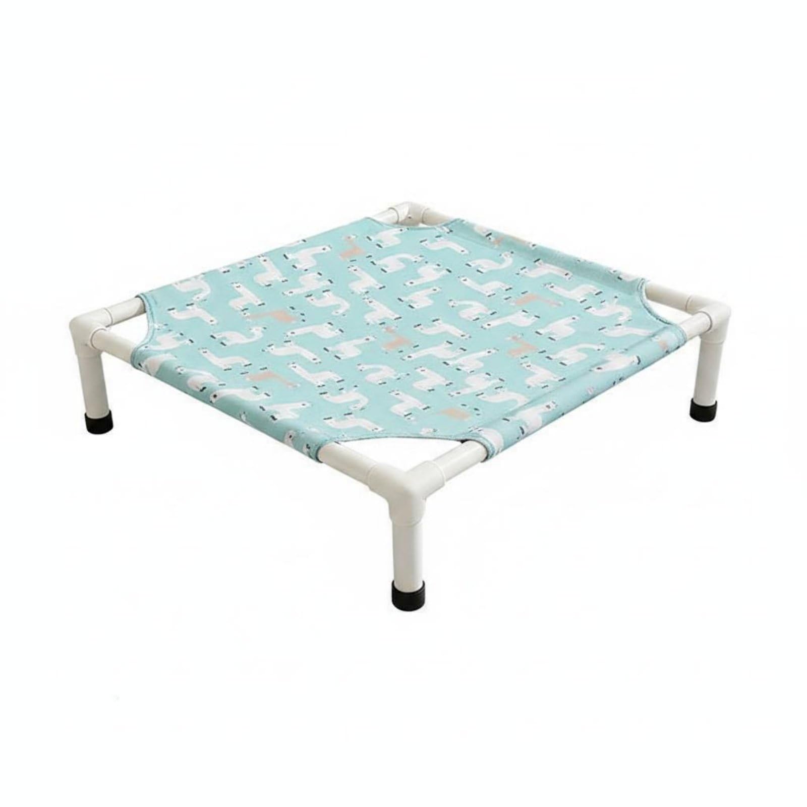LOOM TREE Detachable Elevated Dog Bed YearRound Raised Dog Bed Washable Mesh Pet Cot Above the Ground for Small Dogs, S, Alpaca