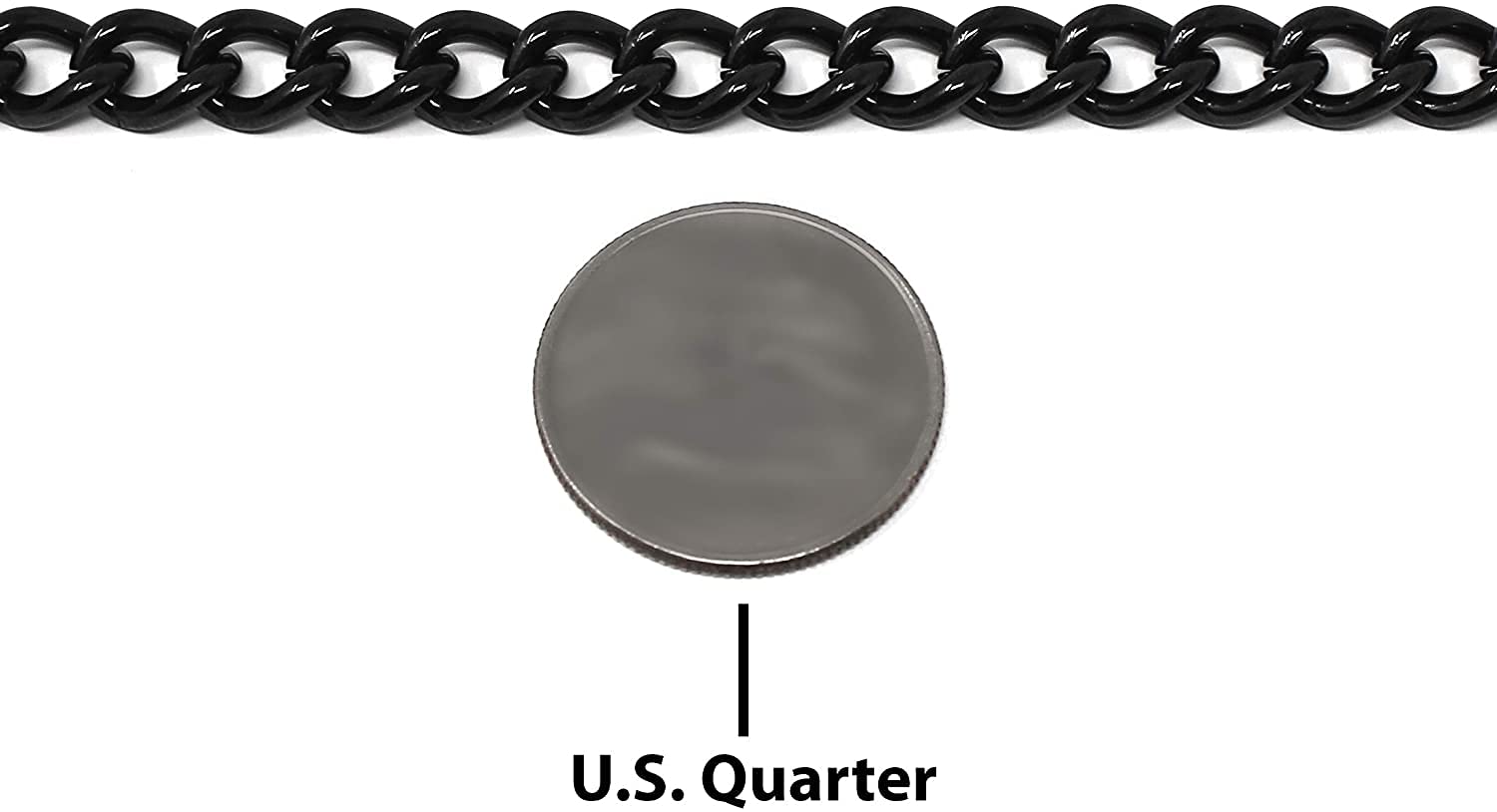 Herm Sprenger Black Stainless Steel Choke Collar for Dogs - 26in (65cm) No-Pull Slip Chain - Durable Metal Training Tool
