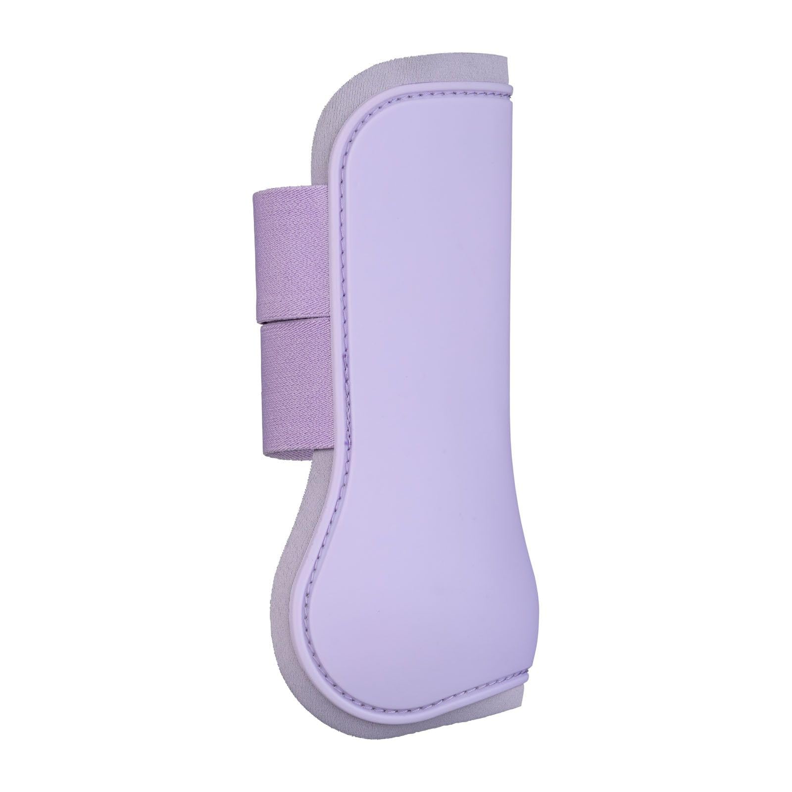Horze Adepto Open Front Tendon Boots | Durable Shell With Neoprene Lining - Languid Lavender Purple - Cob