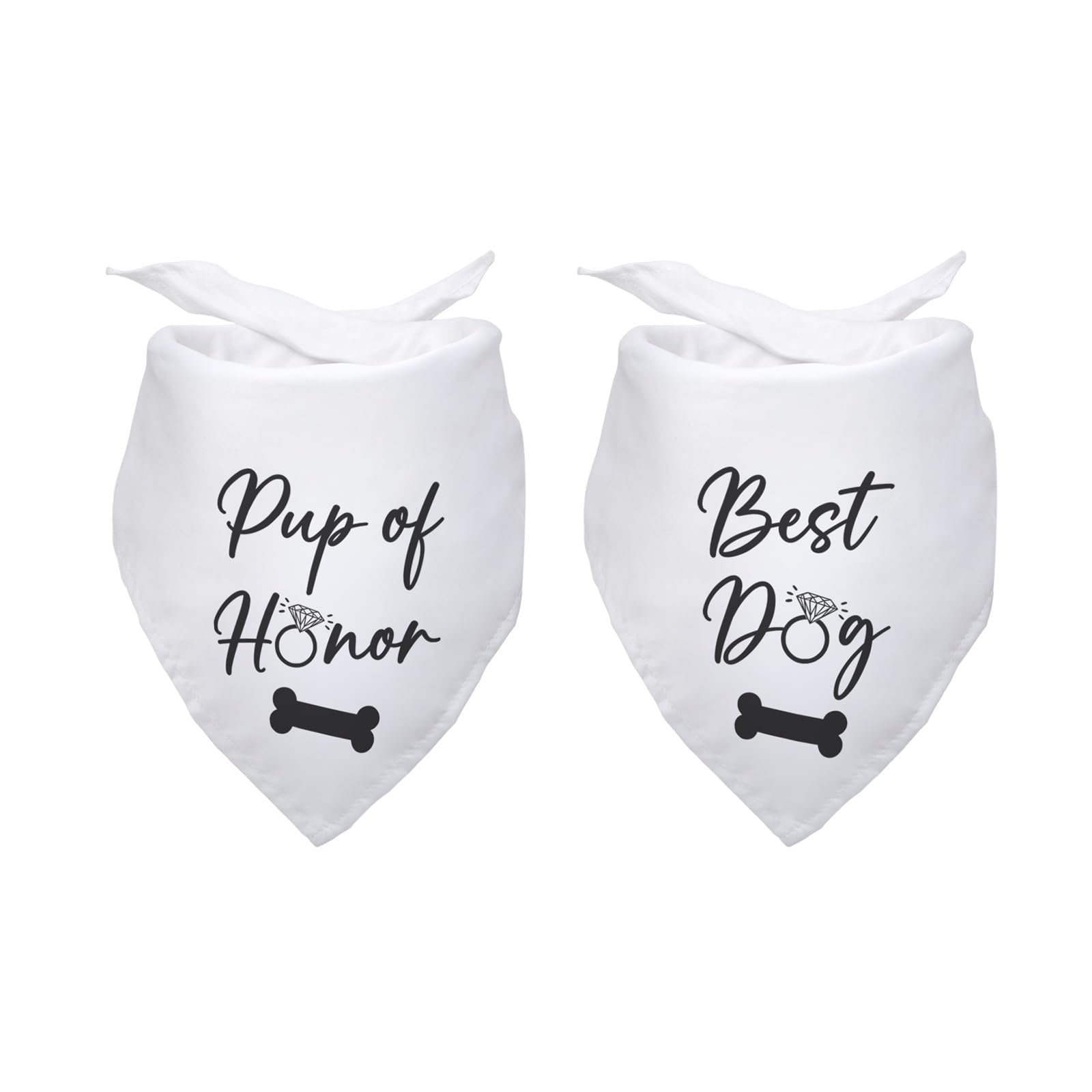Pup Of Honor Best Dog Bandana Wedding Dog Bandana Bridal Party Wedding Engagement Photo Prop Pet Scarf Accessories For Dog Lover
