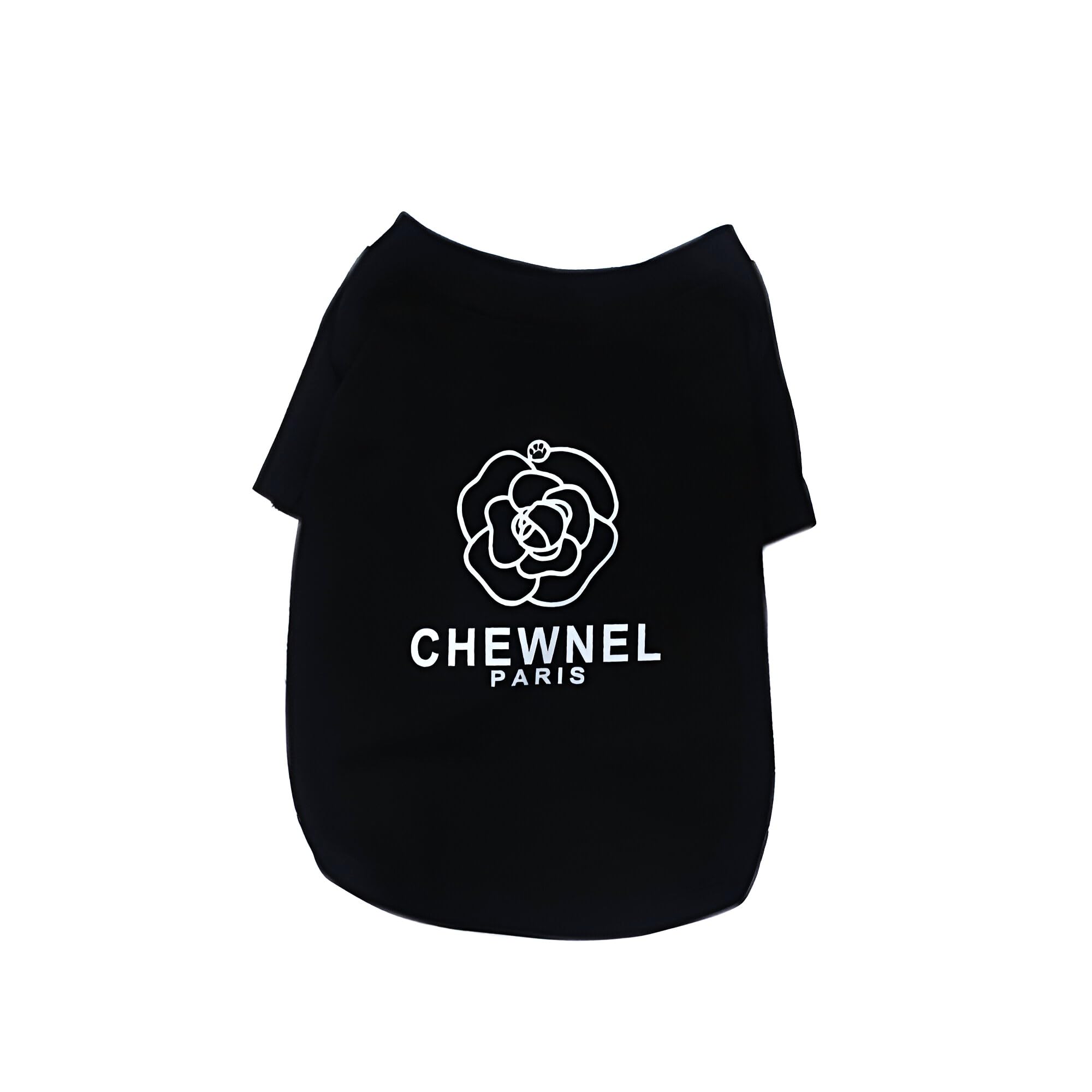 Dog T-Shirt Tee Clothes Vest Lightweight Stretchy Soft Cool Breathable Puppy Chewnel Black Medium