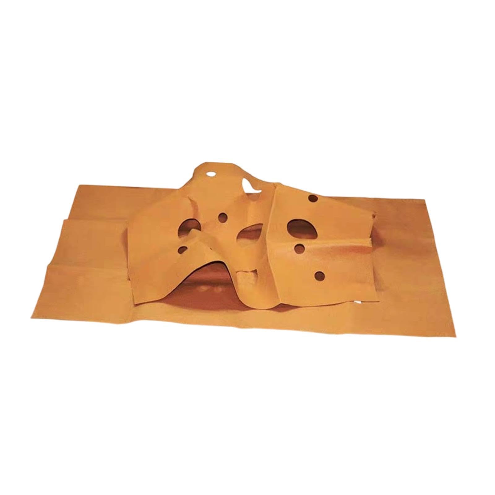 Ecomistiq Interactive Cat Tunnel Toy Play Mat With Holes For Home Playing Activity Brown| Toys| Supplies |Pet