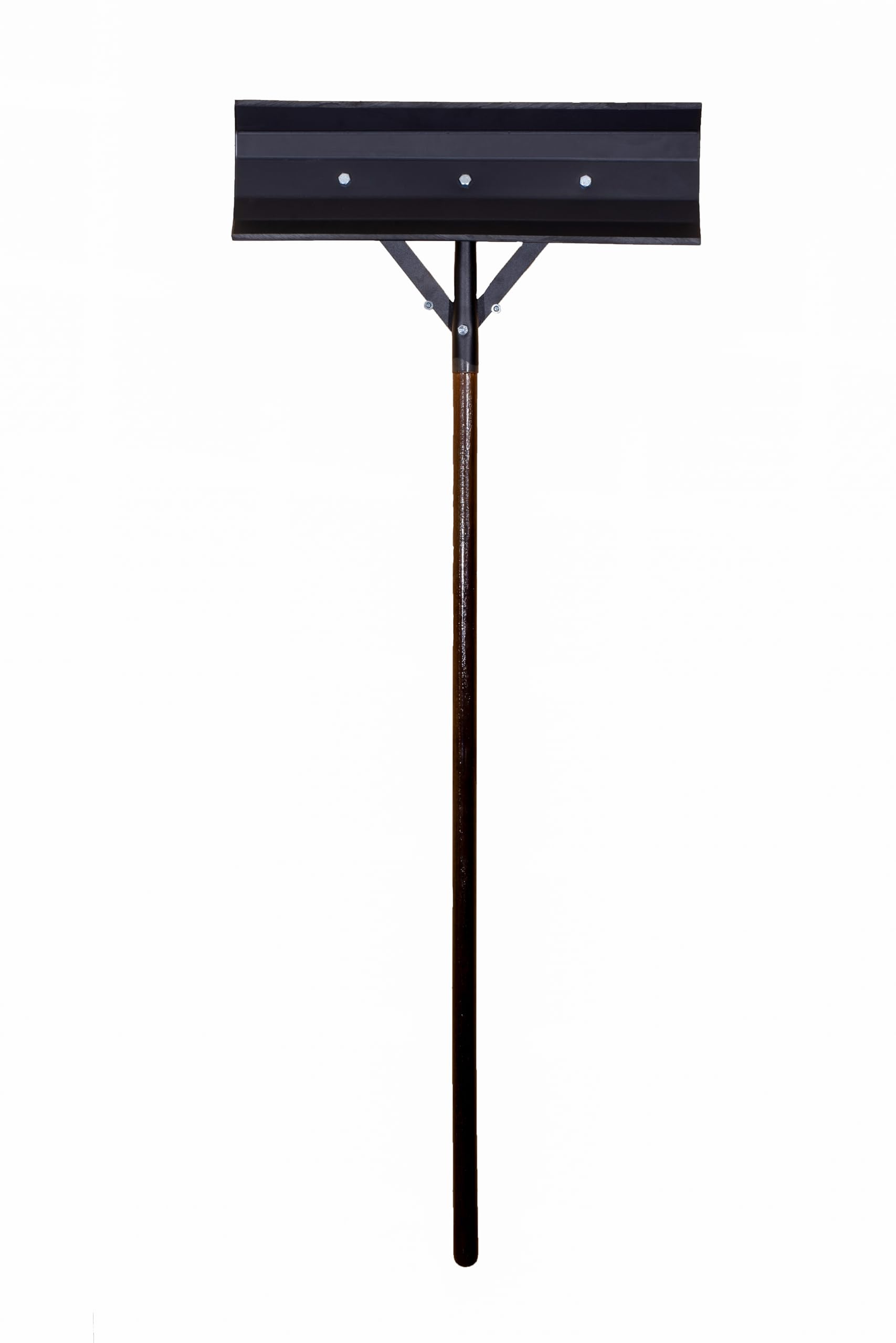 SCENIC ROAD Heavy Duty Ice Scraper Tool - 24" Reversible Blade, 58" Handle, Poly Material, Black, Model SRP24 - Made in USA