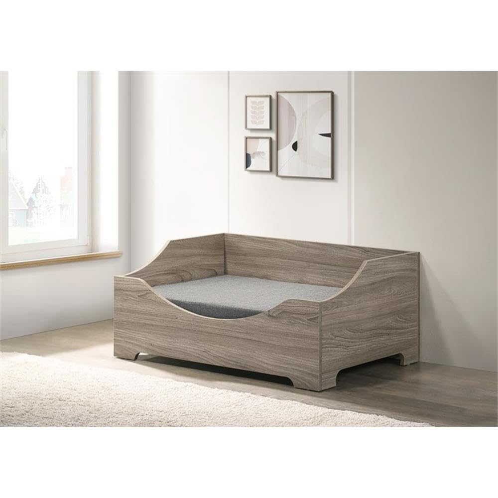 Progressive Furniture ZoZo Pet Bed W/Cushion in Sand/Gray