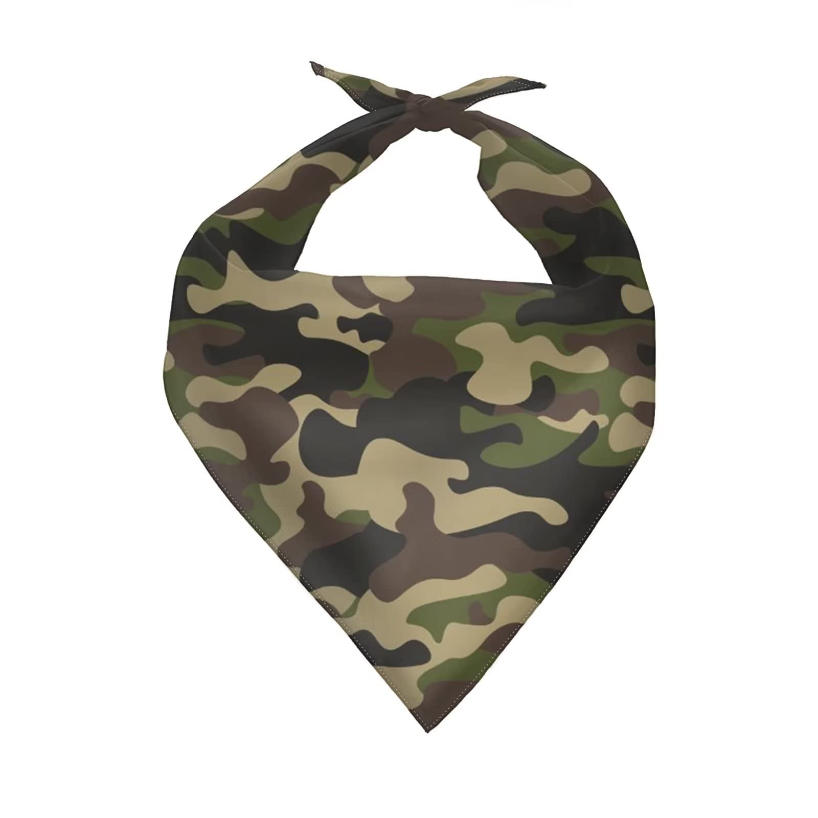 Jeiento Green Camo Dog Bandanas Halloween Dog Bandana, Holiday Bandana Bibs Scarf Accessories For Small Mediun Large Dogs And Ca