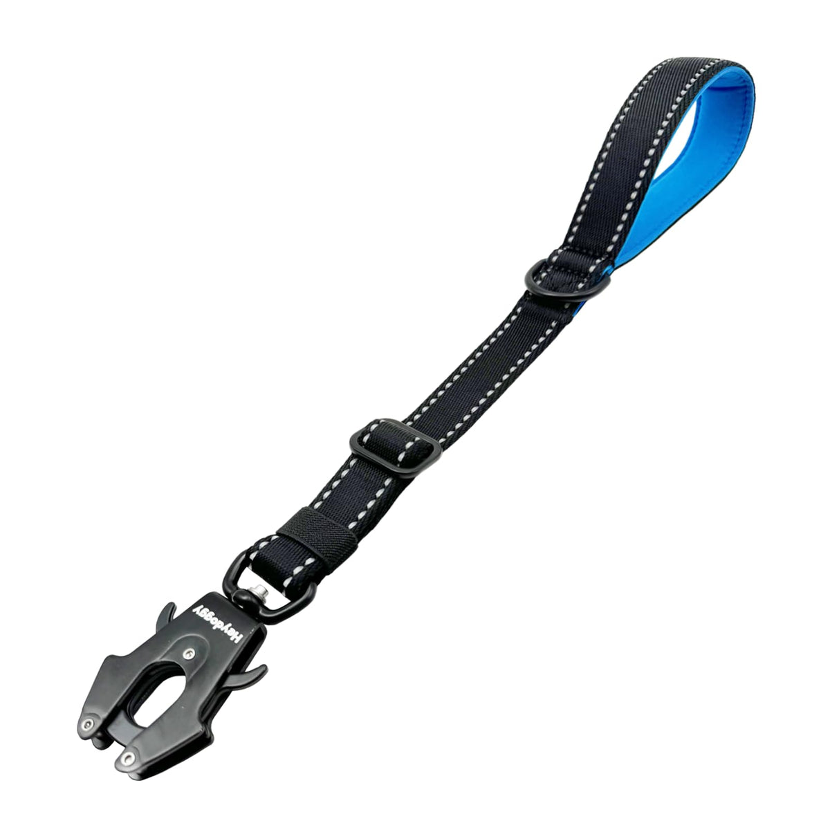 Strong Heavy Duty Dog Leash - Adjustable Short Dog Leash 15''-18'', Reflective Nylon Training Leash With Padded Handle & Frog Cl