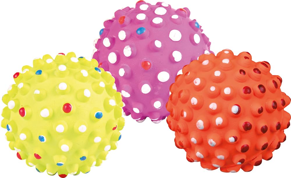 Trixie Hedgehog Ball Toy For Dogs, 7 Cm | Foam Rubber Soundless Dog Toy For Indoor & Outdoor Play, Floatable Dog Ball For Fetch,