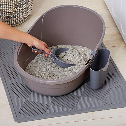 Amazon Basics Durable Litter Scoop With Holder For Cat Litter Box, Unscented, 1 Count