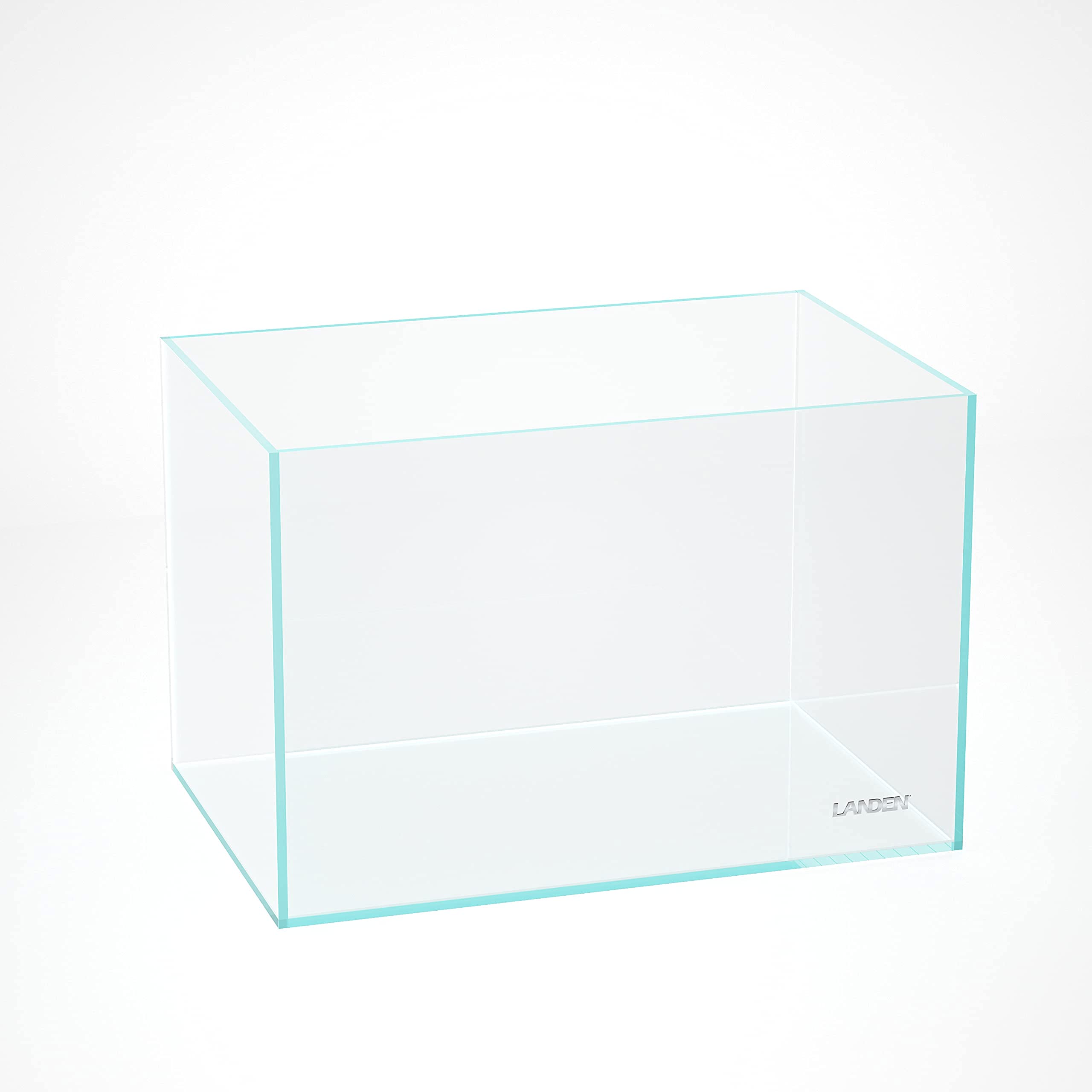 Landen 60P 23 Gallon Rimless Low Iron Aquarium Tank, W23.6  D15.7  H15.7 in(60x40x40cm) 8mm Thickness