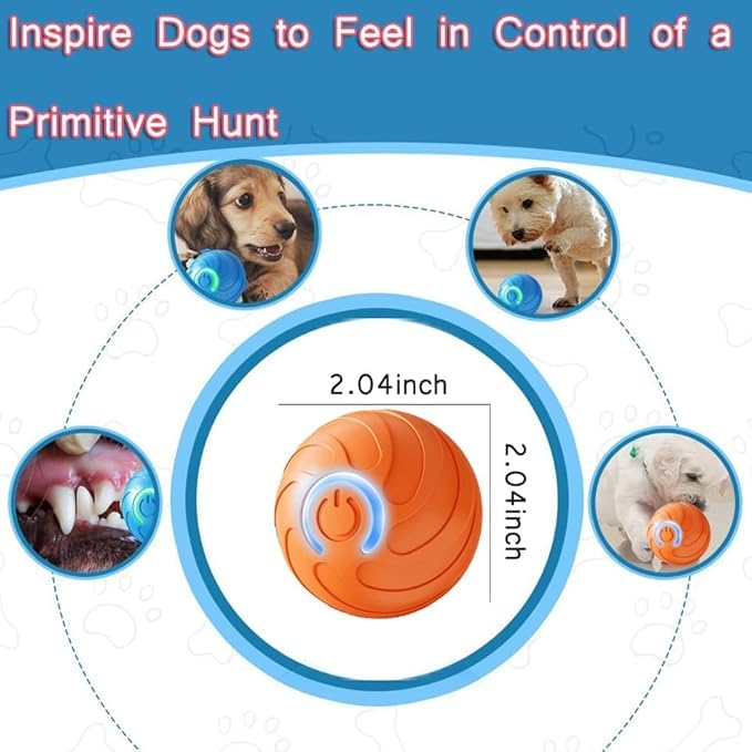 Autrety Smart Jumping Ball Toy For Cats, Duraspin Electric Cat Ball, Interactive Toys For Indoor Cats,Cat Toys For Bored Indoor