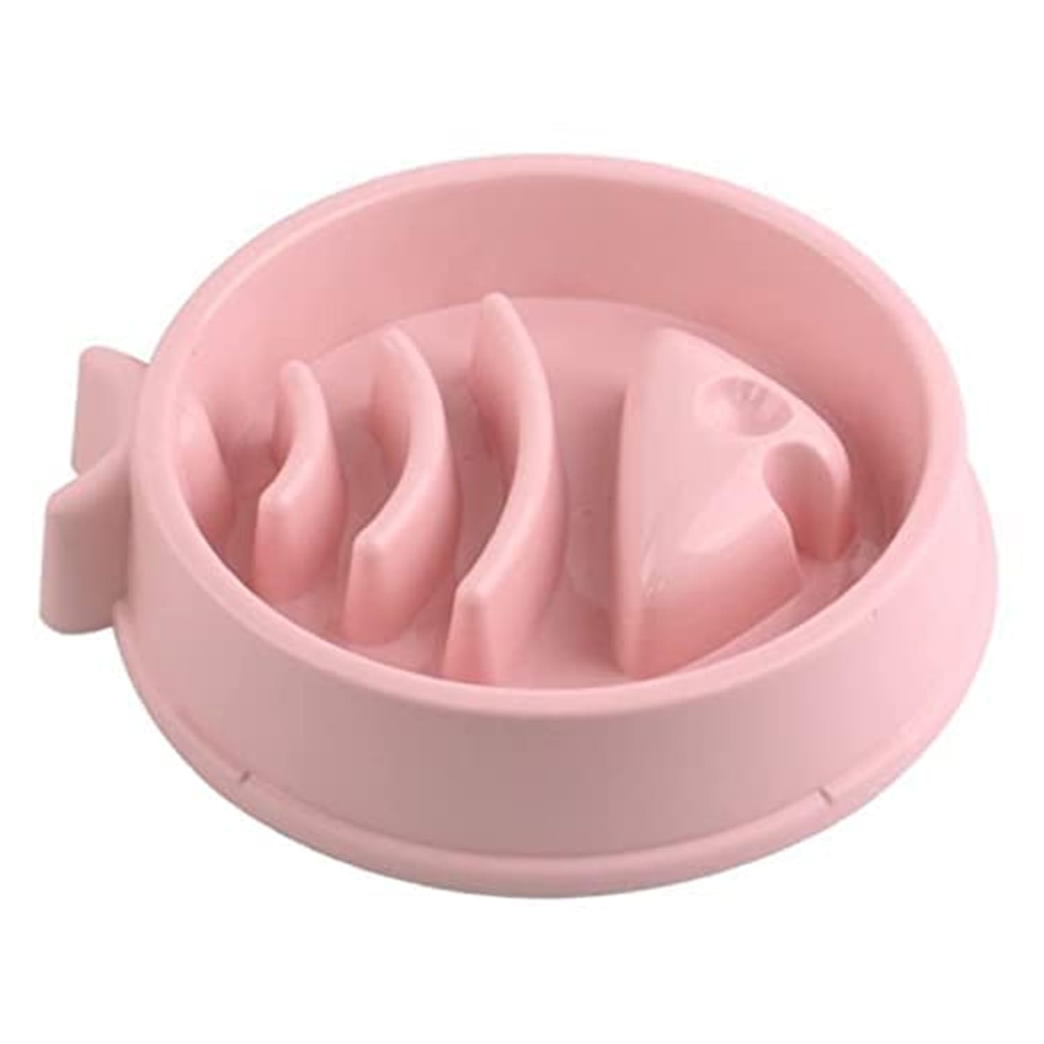 Sripet Slow Feeder Puzzle AntiChoking Dog Bowl With Fish Pattern For Dogs (Pink)