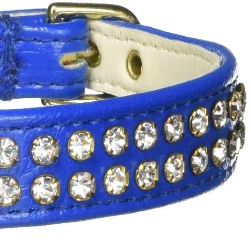 Dog, Puppy & Pet Collar, 72 Clear Crystal Jewelry Set Blue 14
