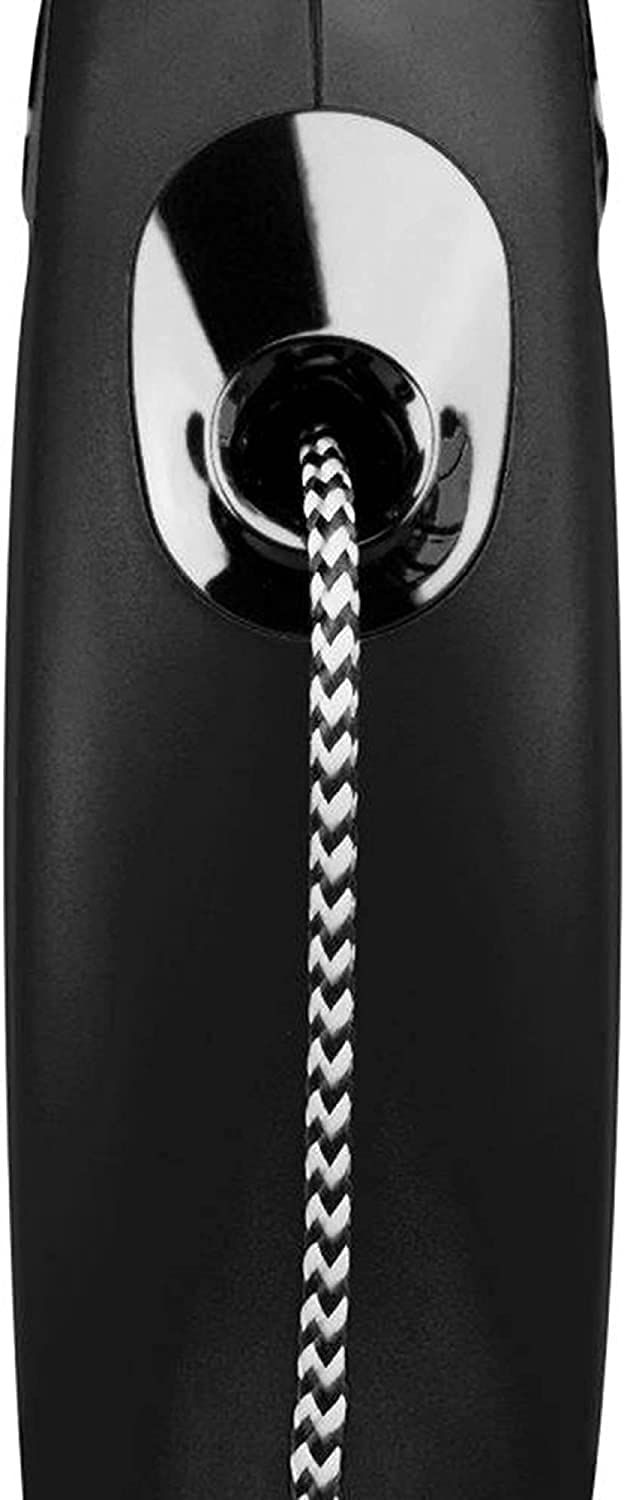 Flexi New Classic Cord Retractable Double Dog Leash For Small Dogs Upto 18 Lbs. – 16 Ft., Black | Tangle Free Pet Walking Leash With One-Handed Brake, Pause, Lock