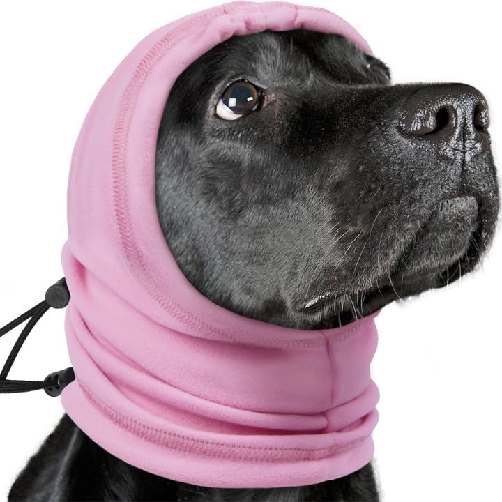 Nanaki Dog Calming Hoodie,3Rd Gen Anti-Slip Hematomas Ear Wraps For Dogs Ear Covers,Adjustable Dog Ear Muffs Noise Protection,Fi
