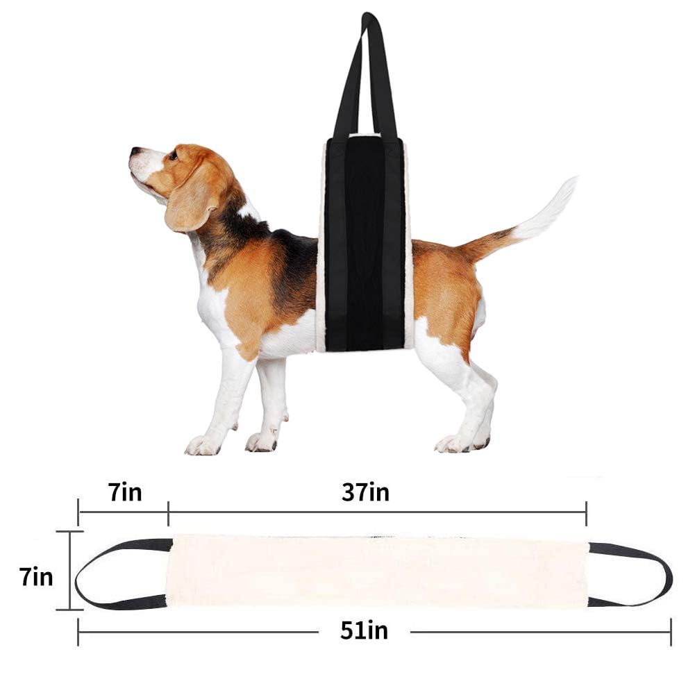 30-120 lbs Dog Sling for Large Dogs Hind Leg Support,Dog Lift Harness for Back Legs,Helps Elderly Pet with Reduced Mobility,Dog