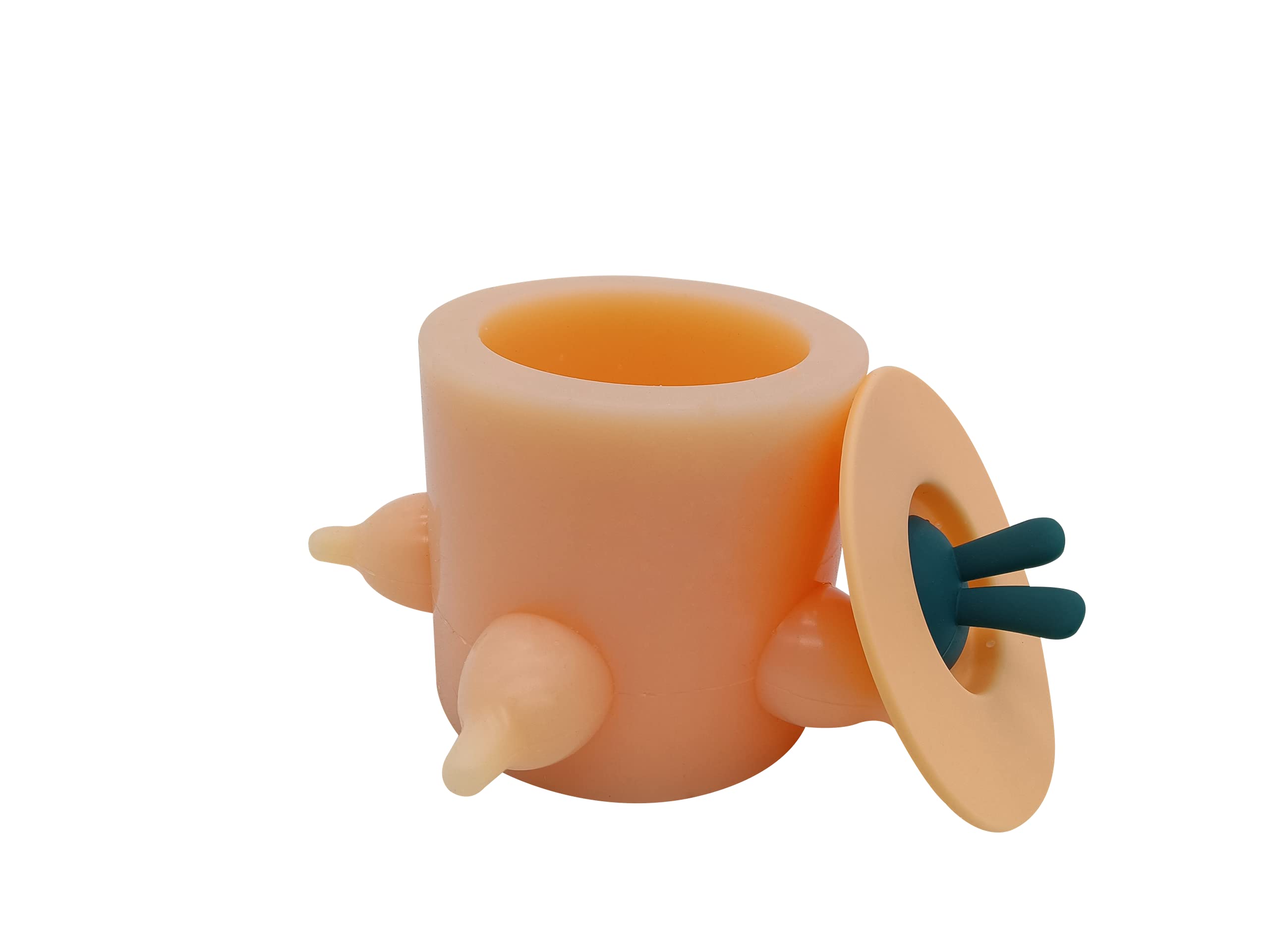 AM Supplies Multi Nipples Pets Puppies Milk Water Feeding Babies Dog Cats Animals Bubble Silicone Bowl Feeder with mom Simulatio