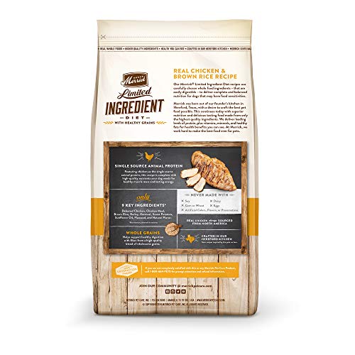 Merrick Limited Ingredient Diet Premium and Natural Kibble with Healthy Grains Chicken and Brown Rice Dog Food - 22.0 lb. Bag