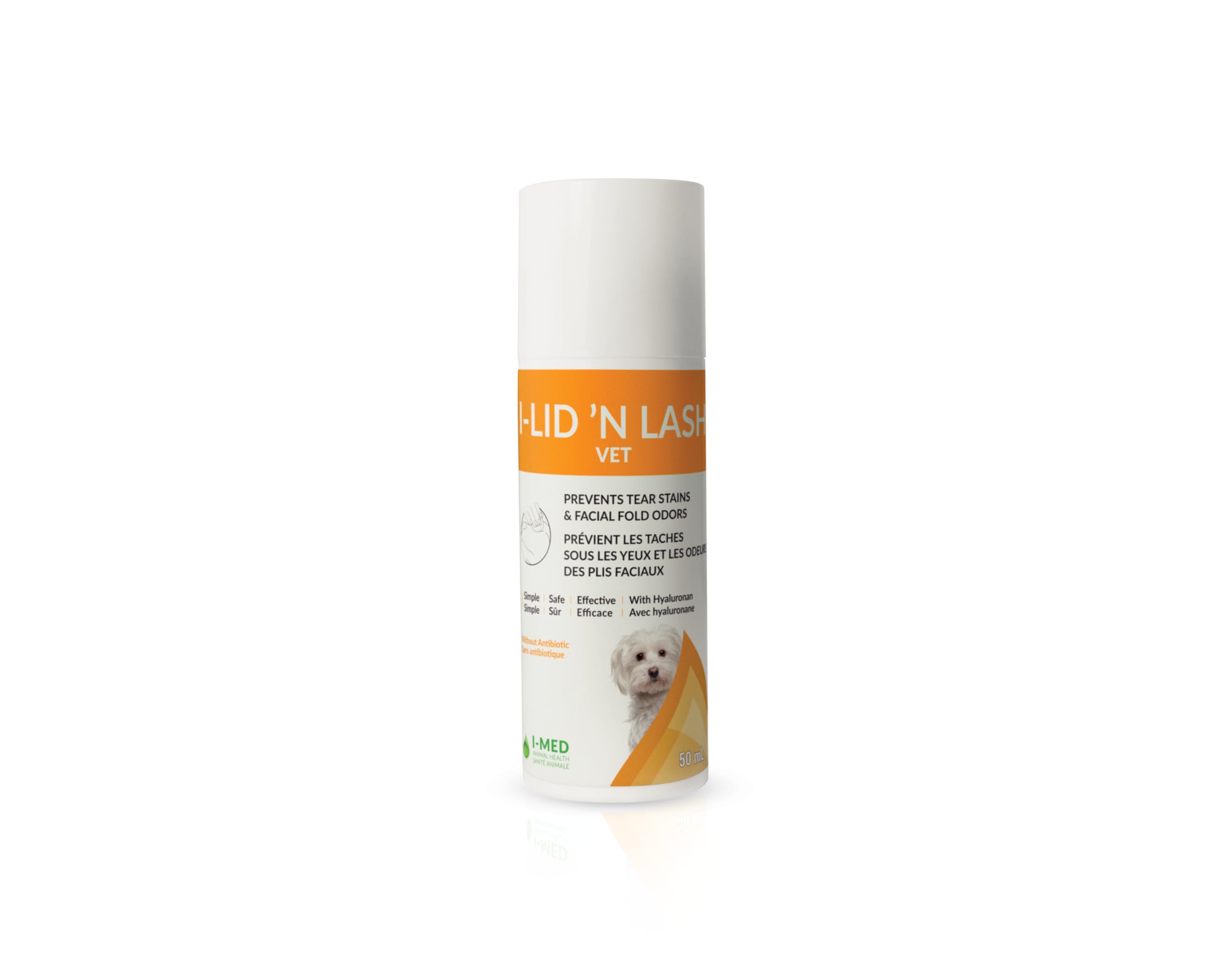 ILID N LASH Vet Pump Pet Tear Stain Remover for Dogs (50 ml) | Prevents Eye Tear Stains | Odor Eye Cleaner | Cats & Dogs Tear S