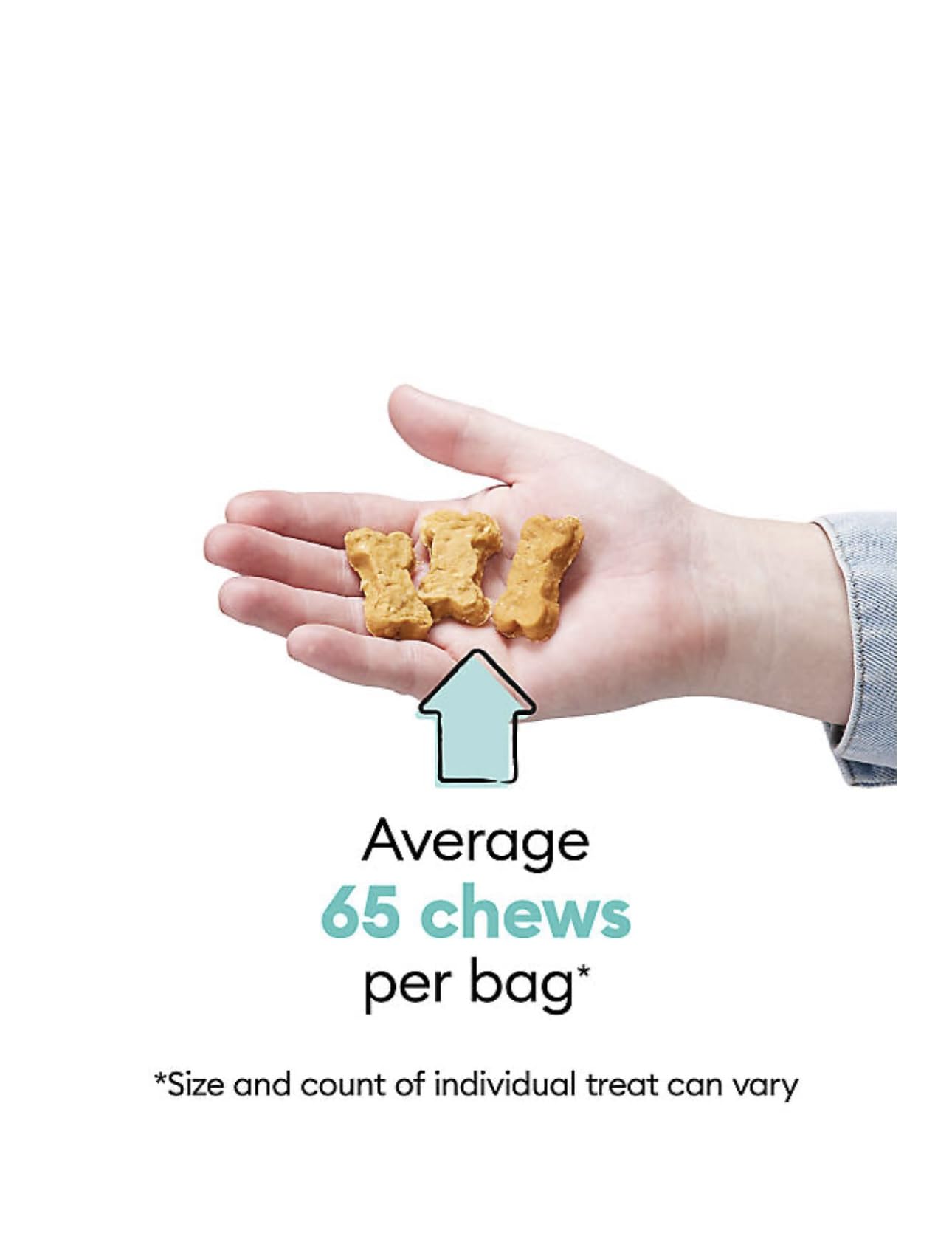 Wiggles & Wags Chewy Bones Dog Treats, Peanut Butter, Soft and Chewy, (1lb Bag)